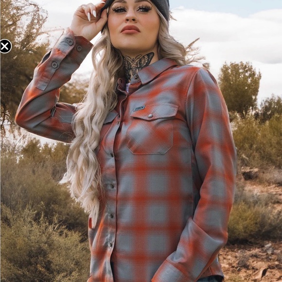 DIXXON Tops - Dixxon Women’s Copper State Flannel Shirt